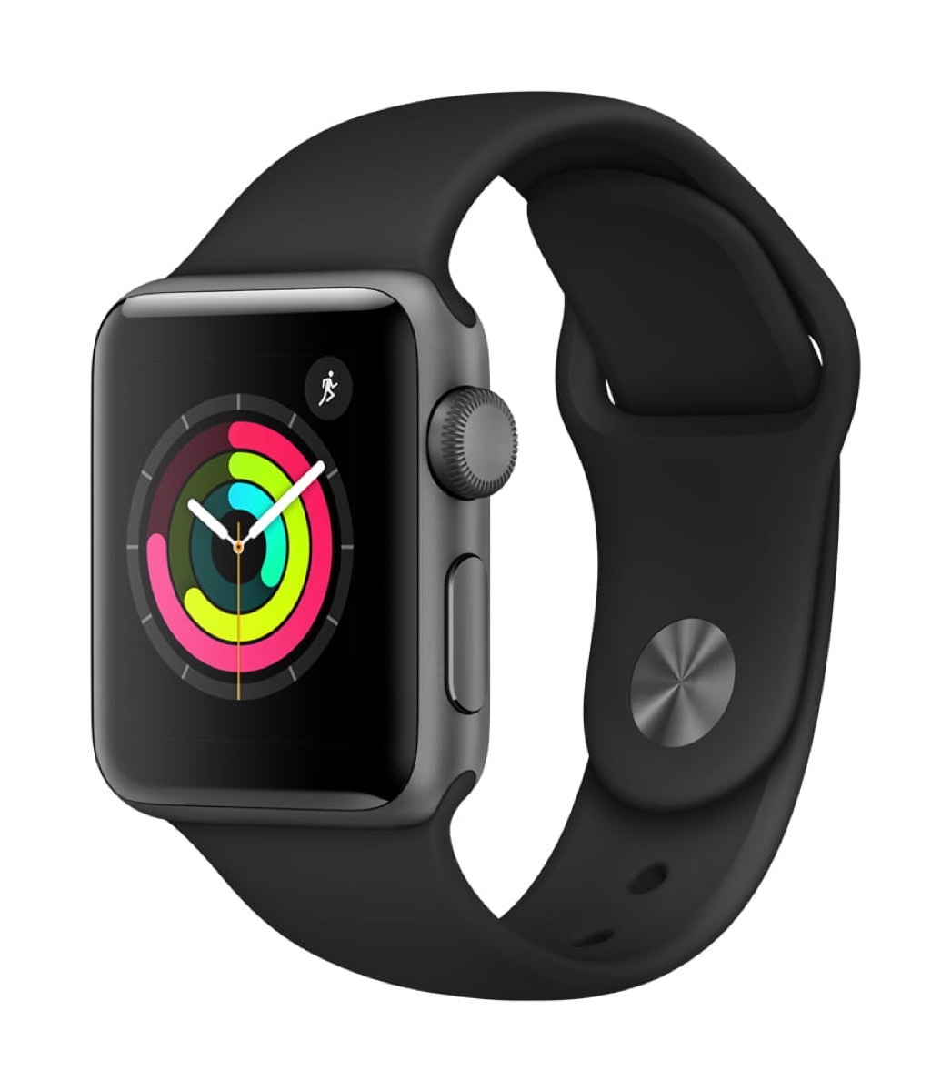 black apple watch