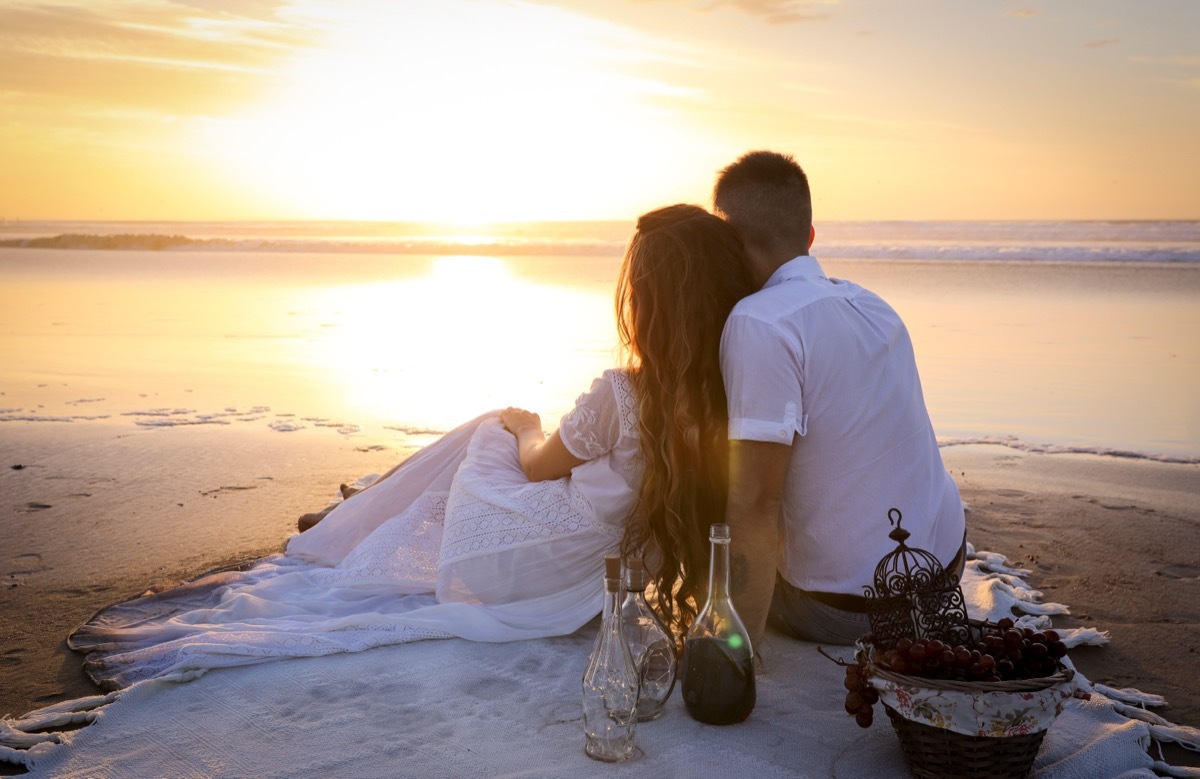 couple on romantic date