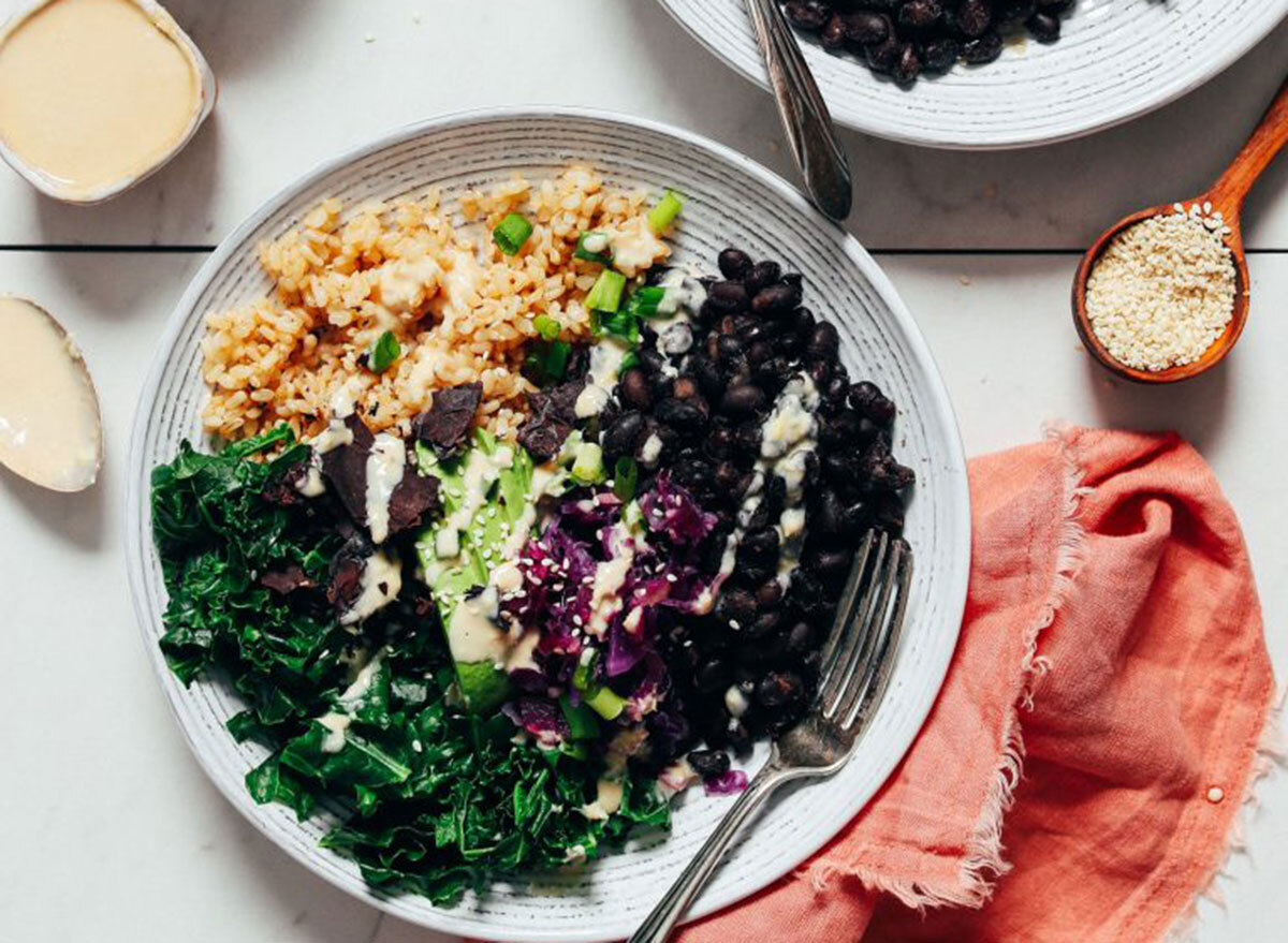 black bean buddha bowl