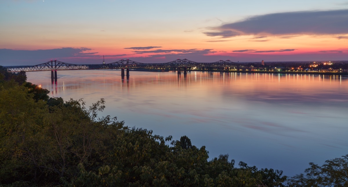 natchez Mississippi sunset