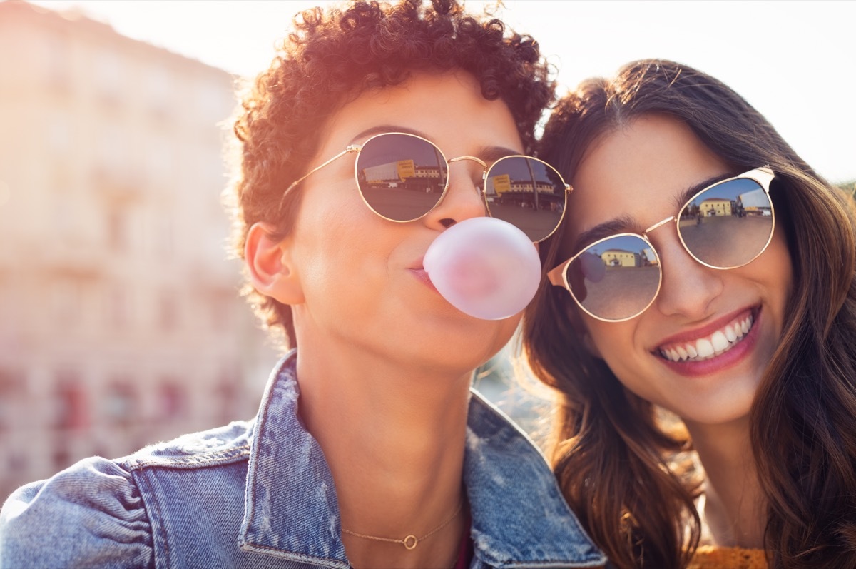 Two Girls Having Fun