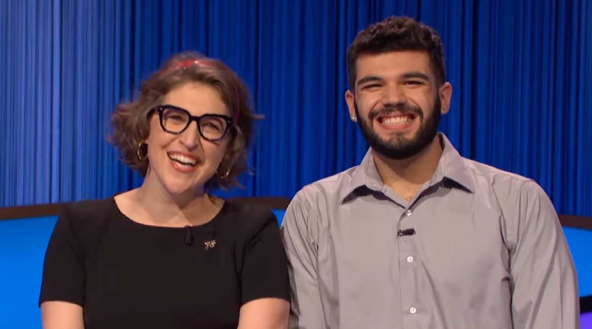 mayim bialik and dan oxman on jeopardy