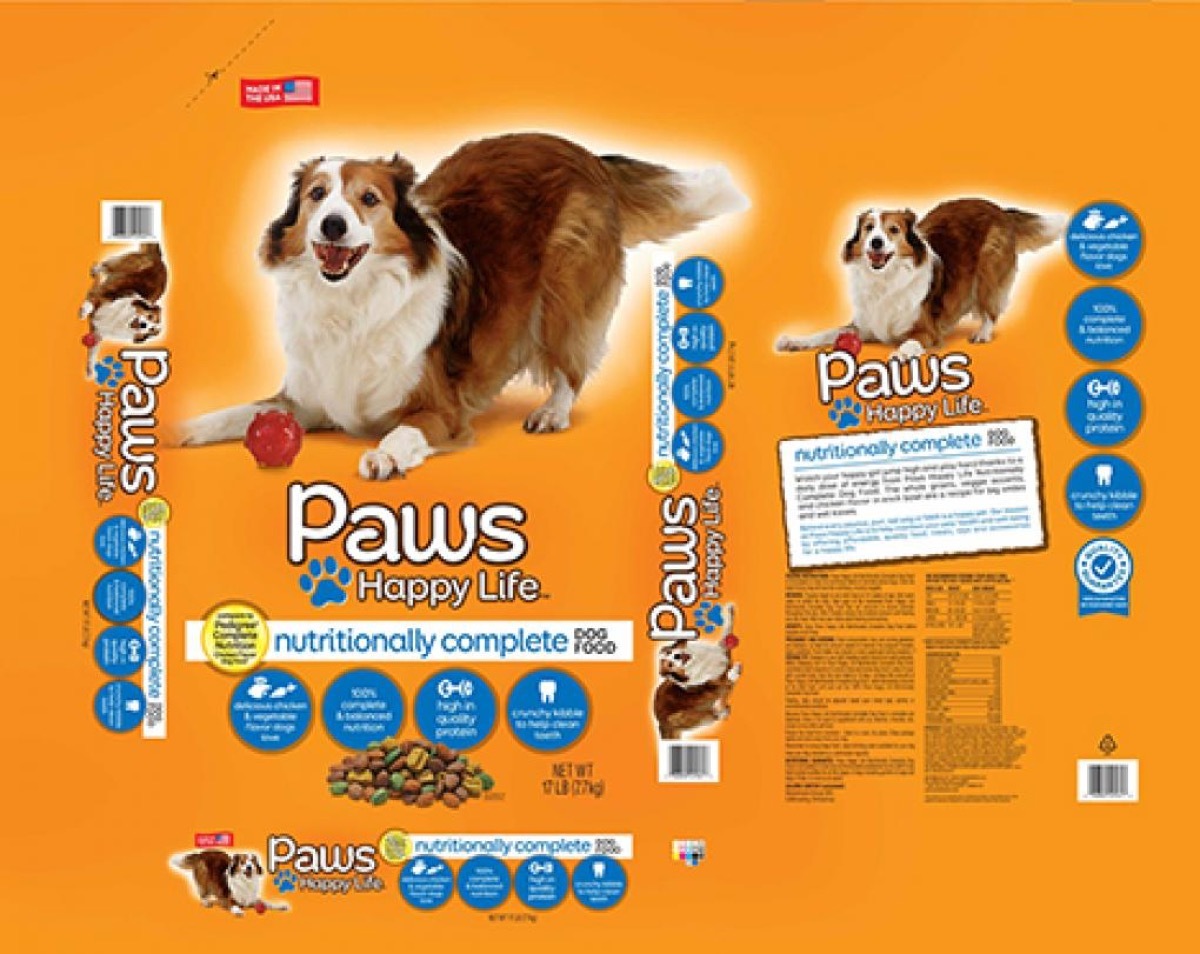 paws happy life dog food