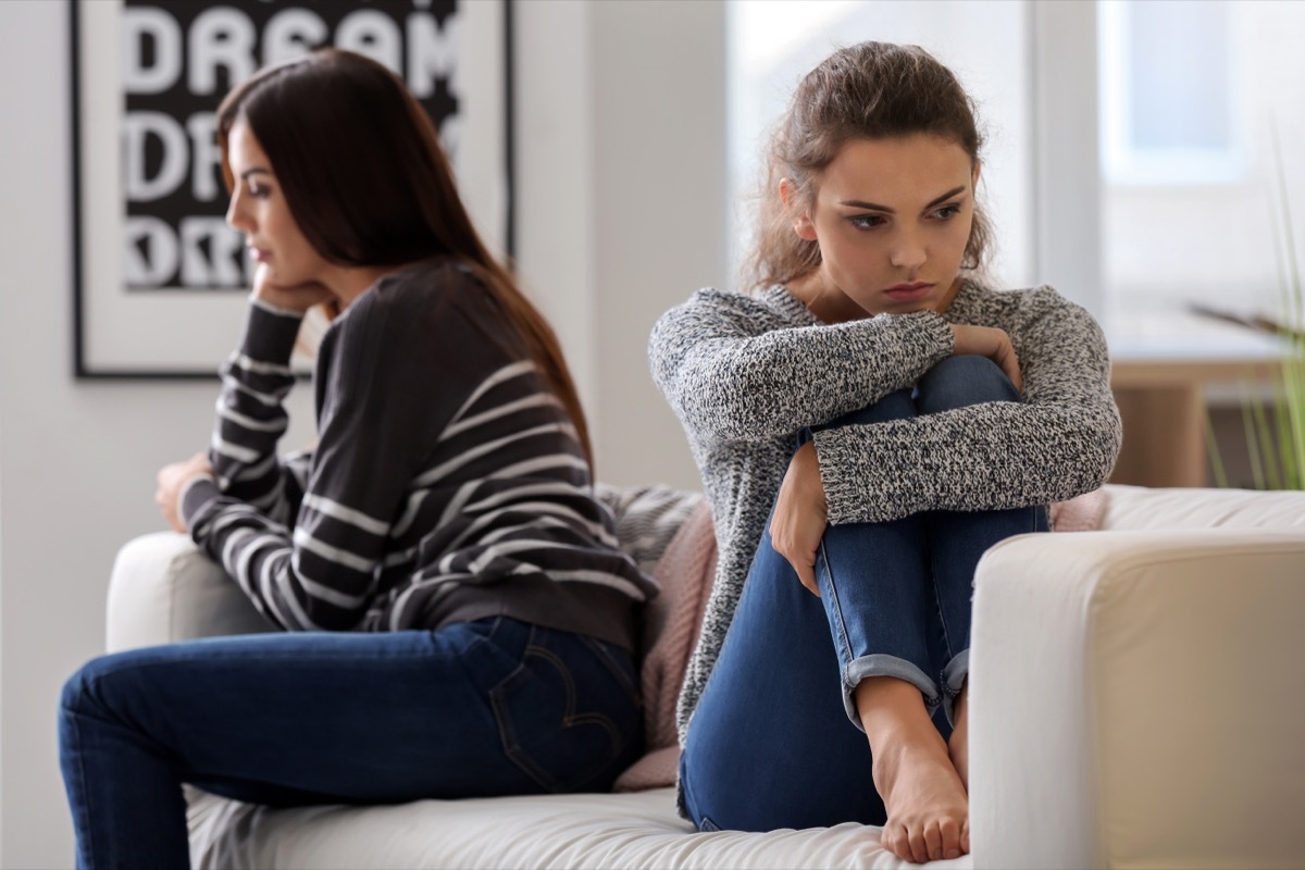 female couple after a fight