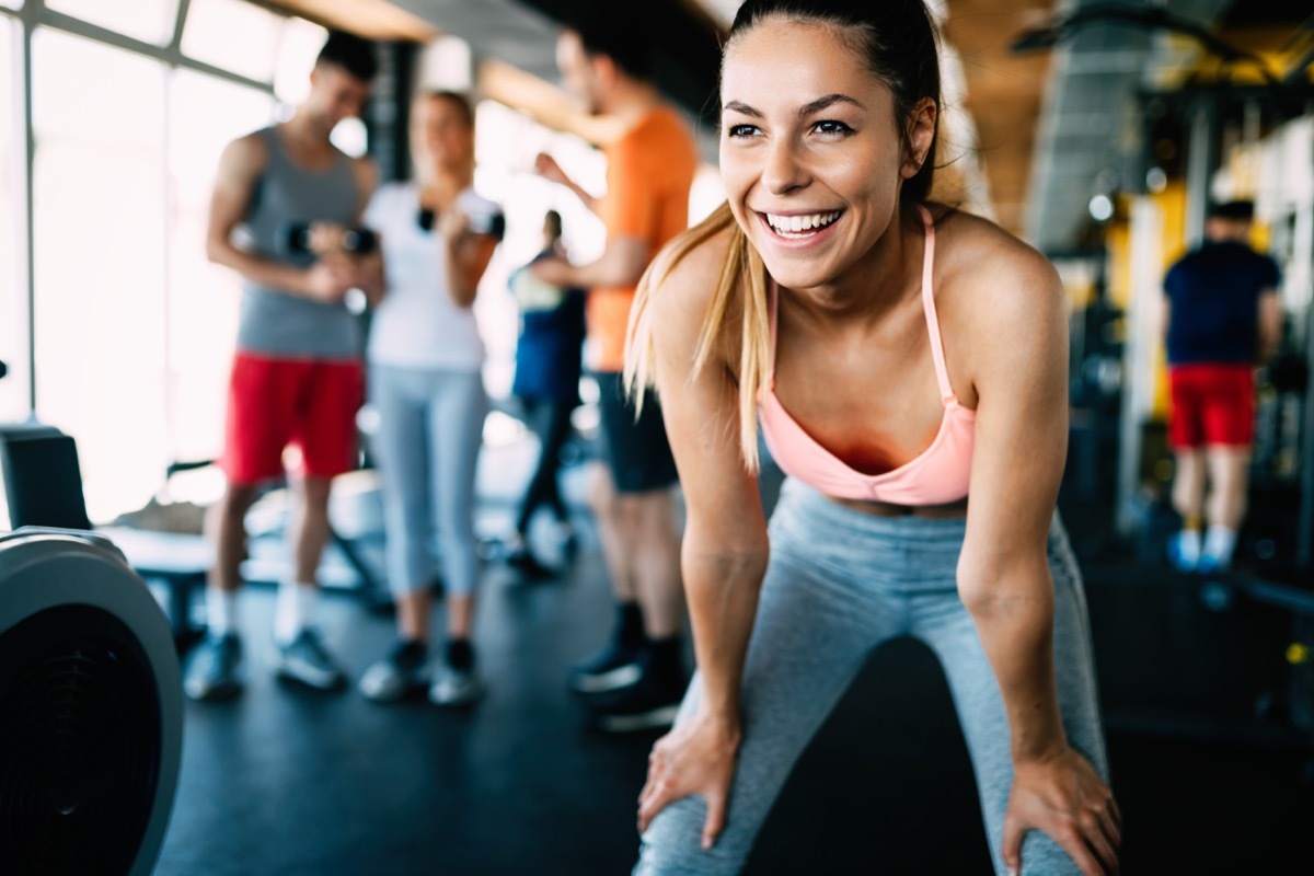 fit woman in gym