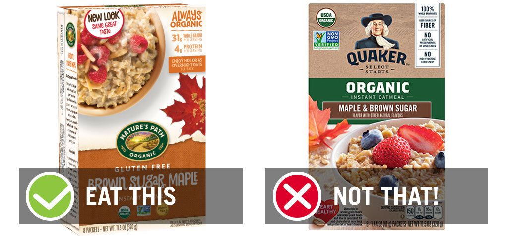 Eat this not that best organic instant oatmeal packet - best instant oatmeal