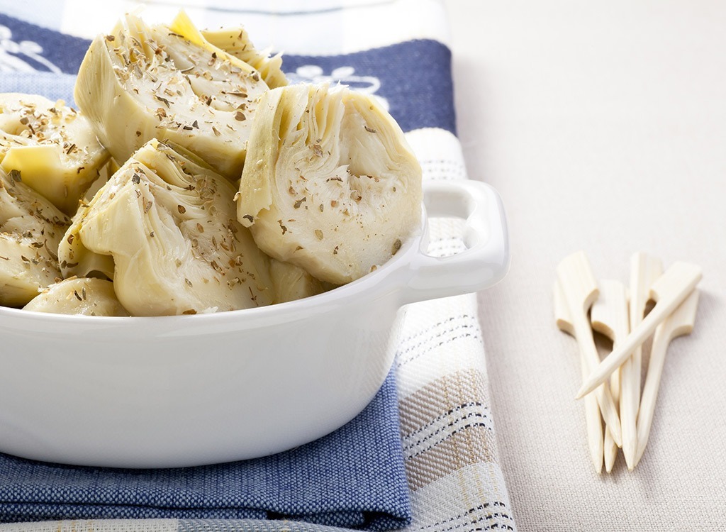 Artichoke hearts high fiber foods