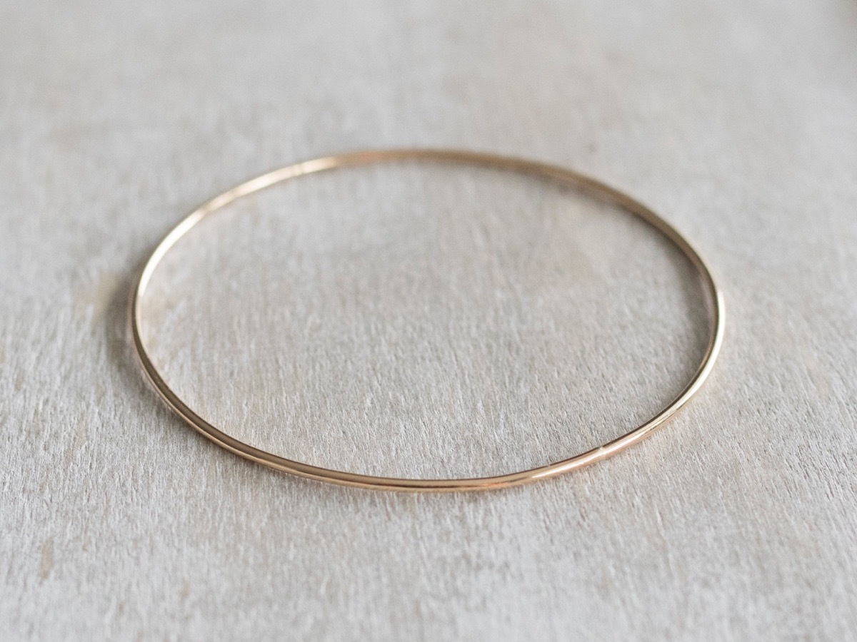 thin gold bangle, Etsy jewelry