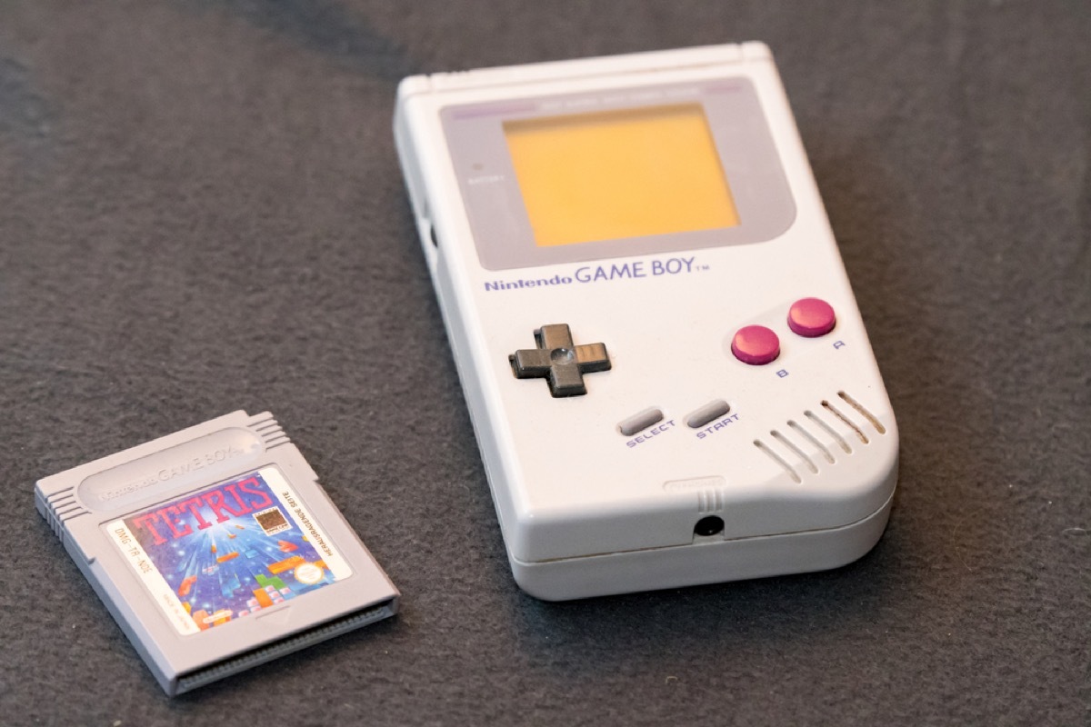 game boy with tetris