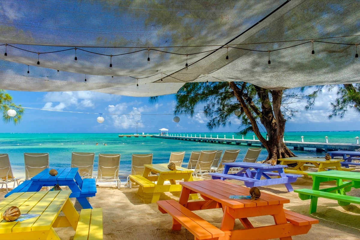 the shoreline of grand cayman