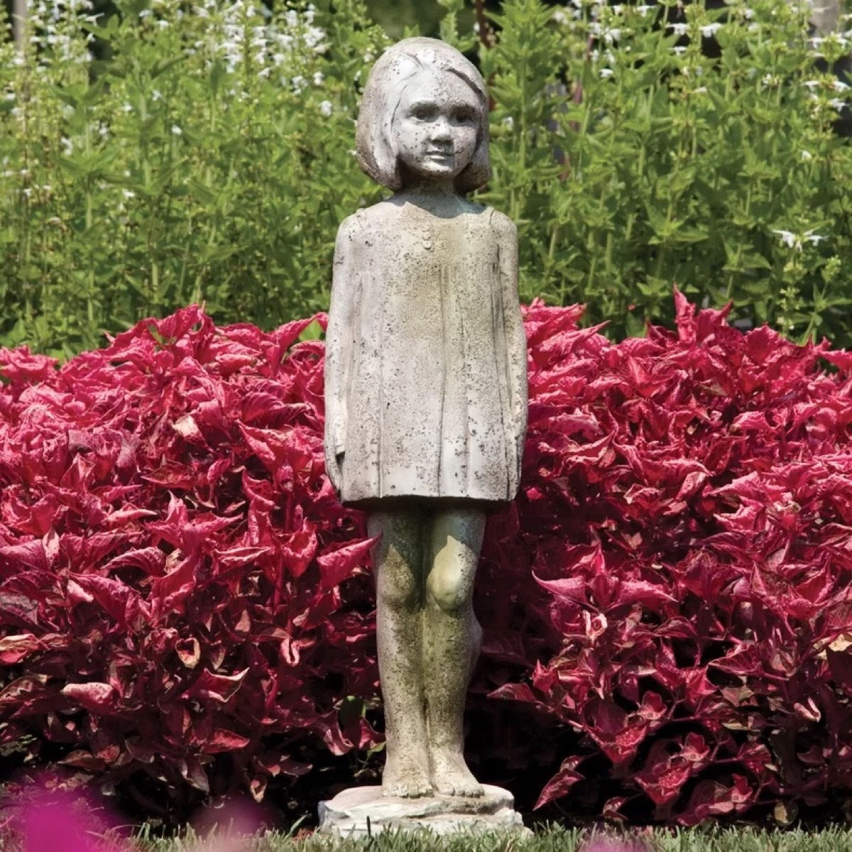 Creepy Child Statue {Ugly Lawn Decorations}