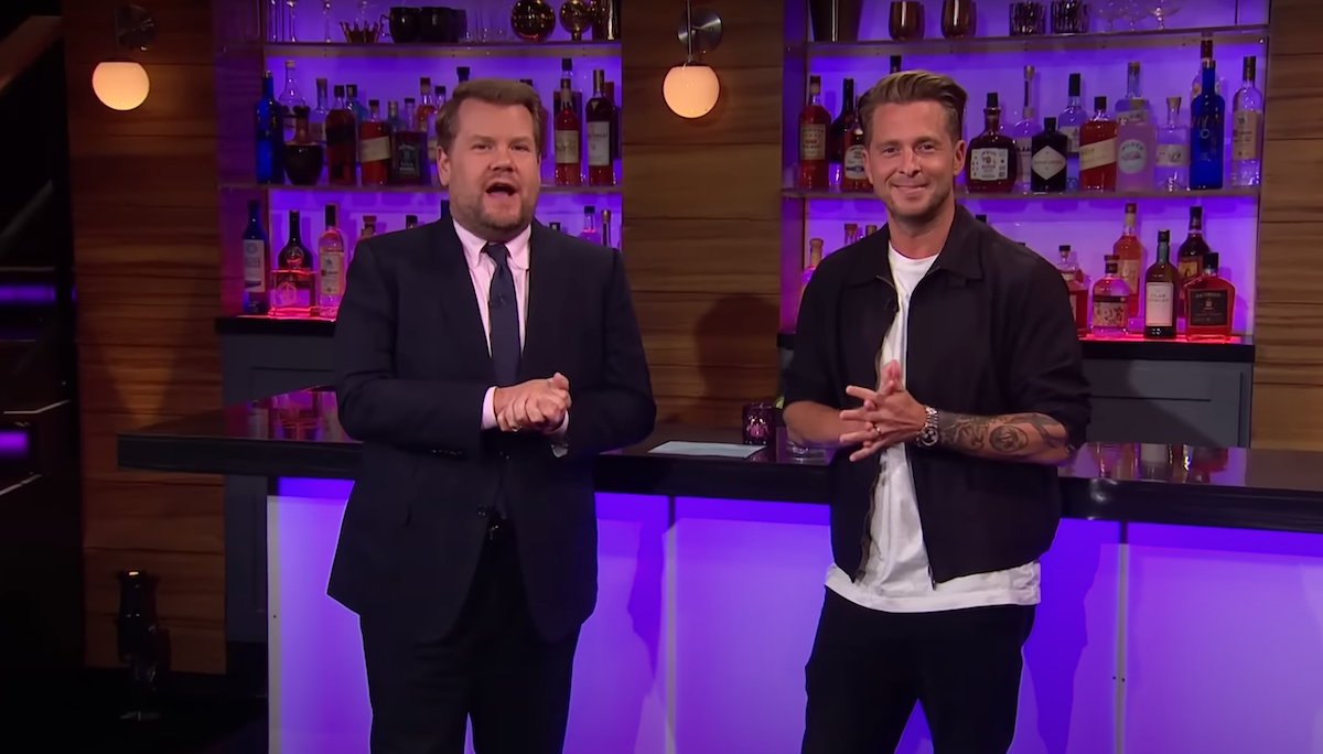 James Corden and Ryan Tedder on 