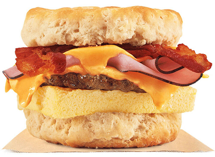 Burger king fully loaded biscuit