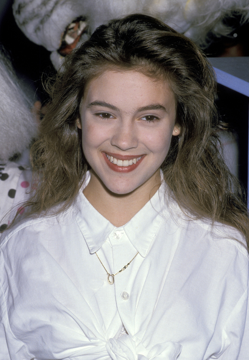 Alyssa Milano at Ringling Brothers Circus in 1989