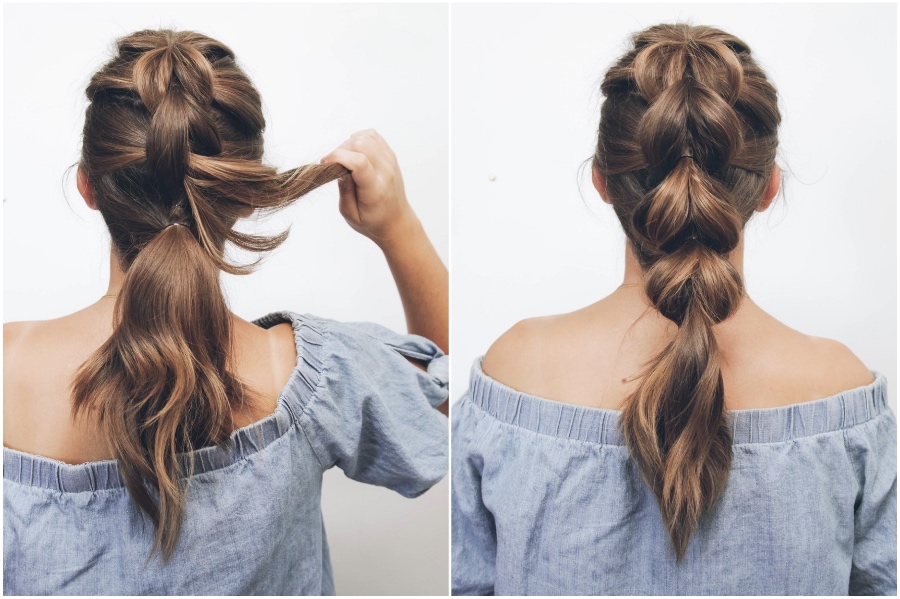  Pull Through Braid  | 12 Pretty Long Hairstyles for Fall 2019 | Her Beauty