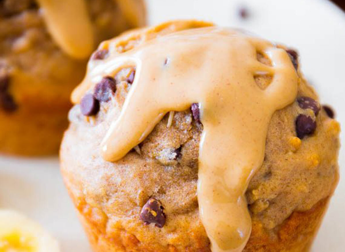 peanut butter banana muffins