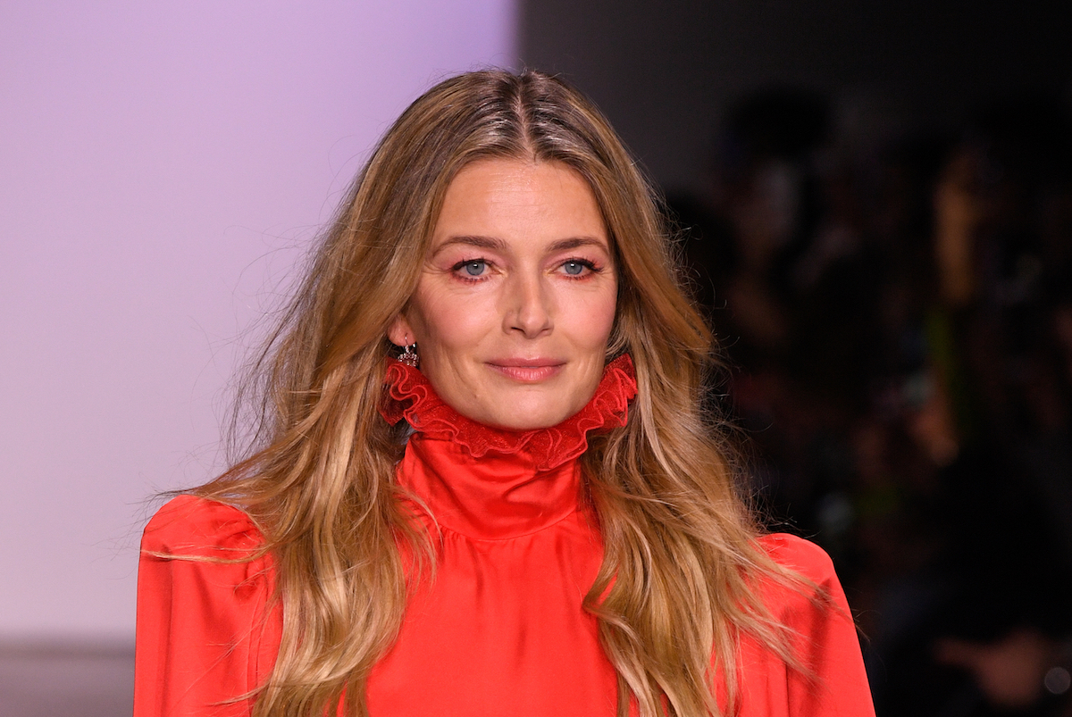 Paulina Porizkova on the Jiri Kalfar runway during New York Fashion Week in 2019