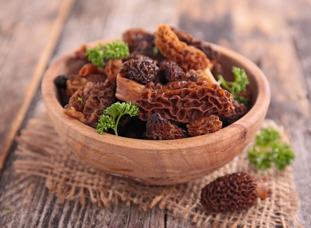 Spring foods morel mushrooms