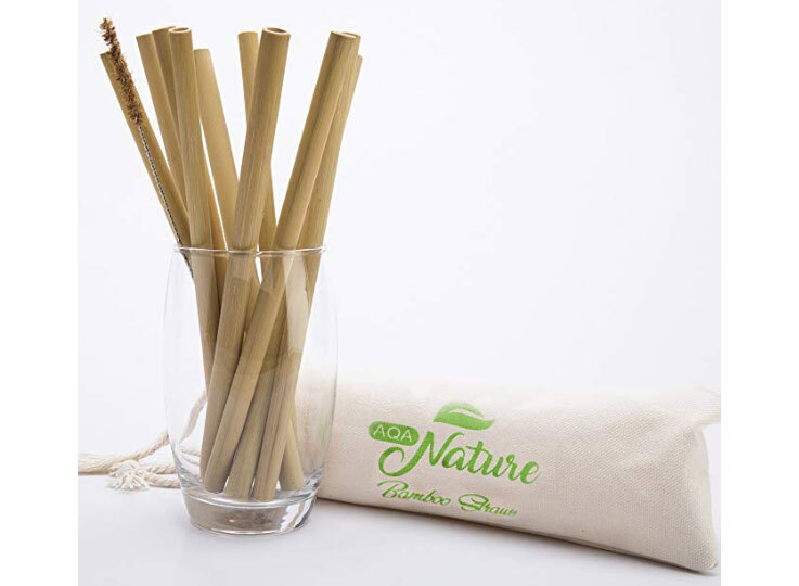 aqa nature bamboo straws