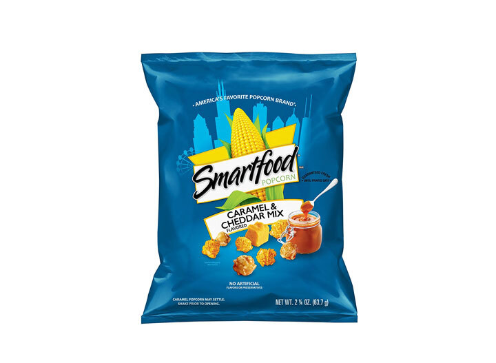 smartfood cheddar caramell popcorn