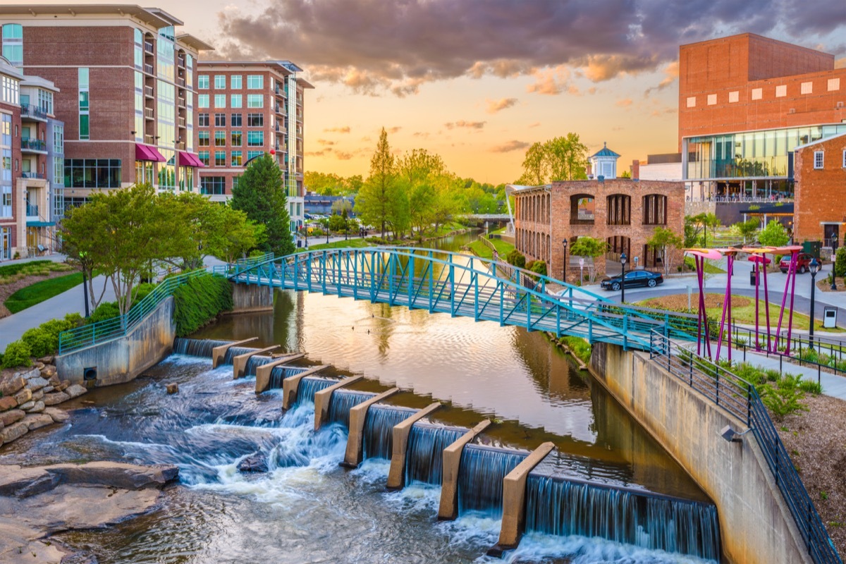 greenville, south carolina, city view