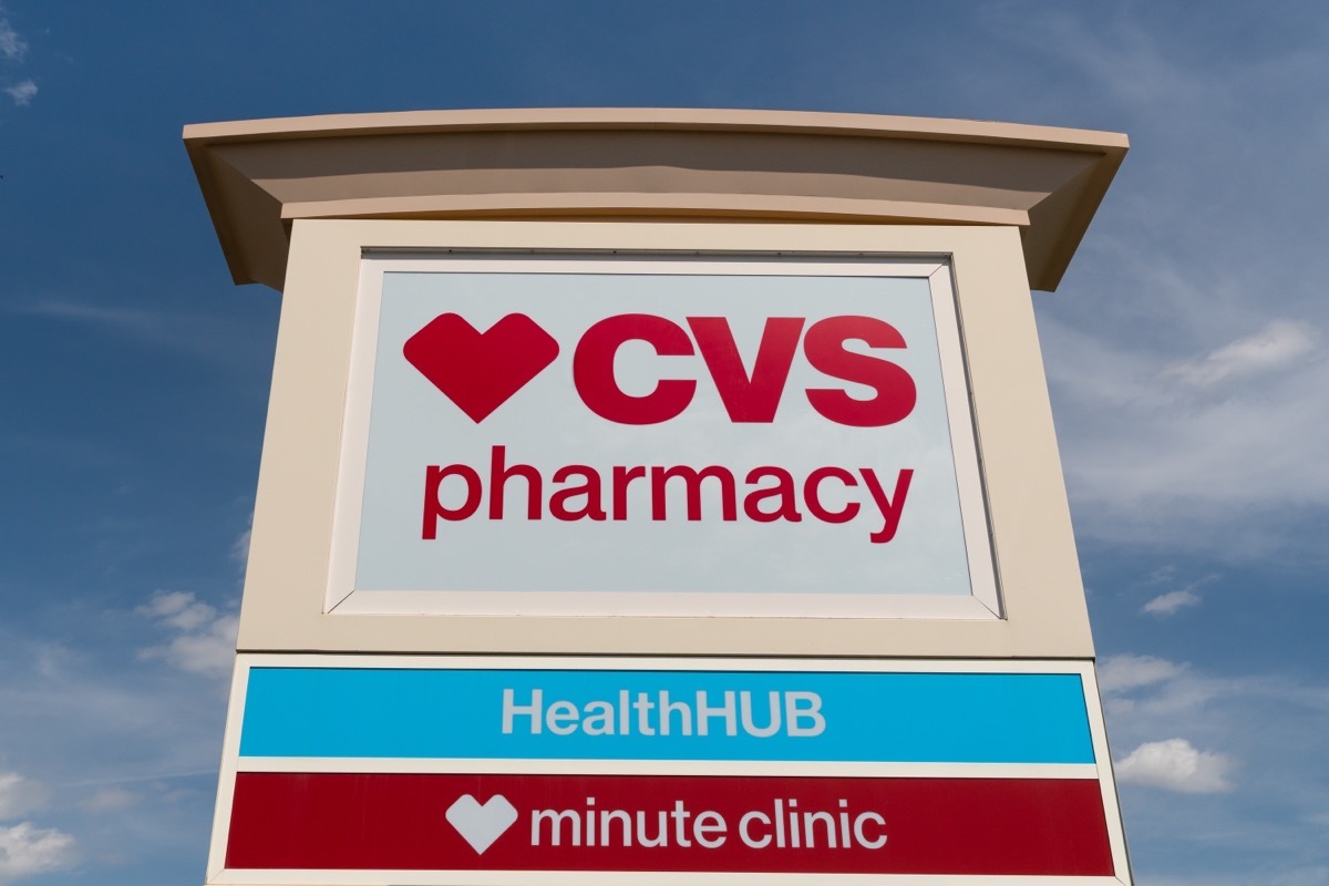 sign for CVS pharmacy