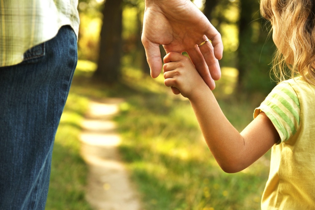 father and daughter holding hands Facts About Millennials