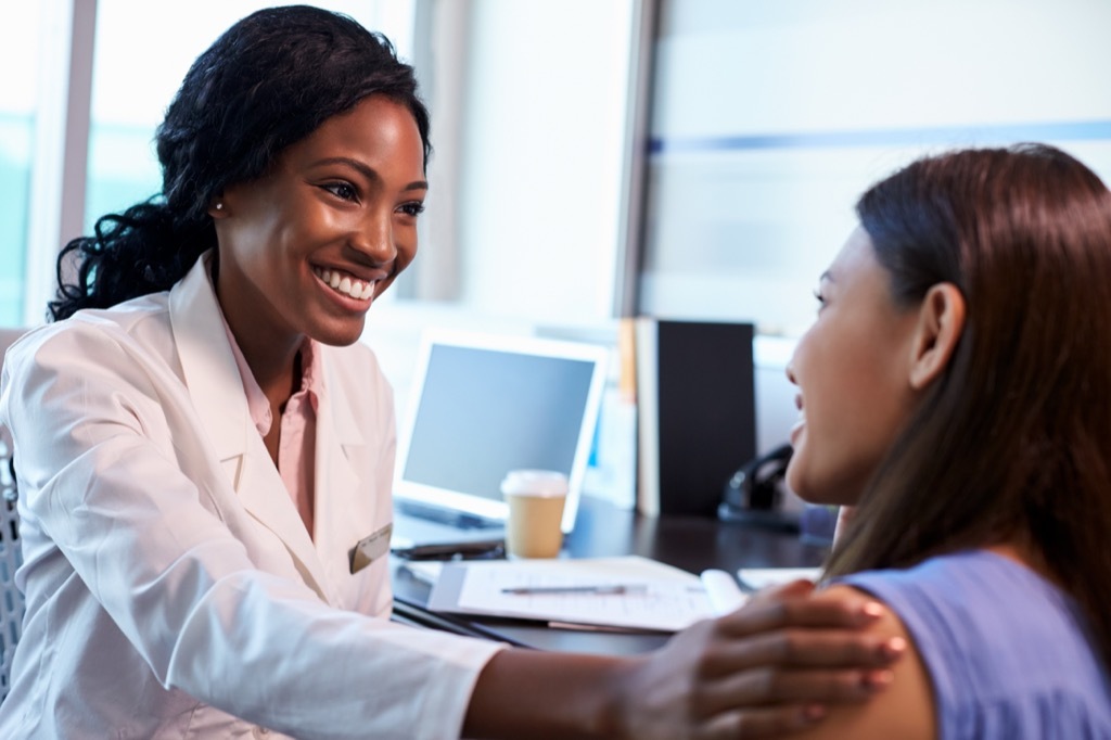 Woman at the Doctor's Office How People Are Healthier