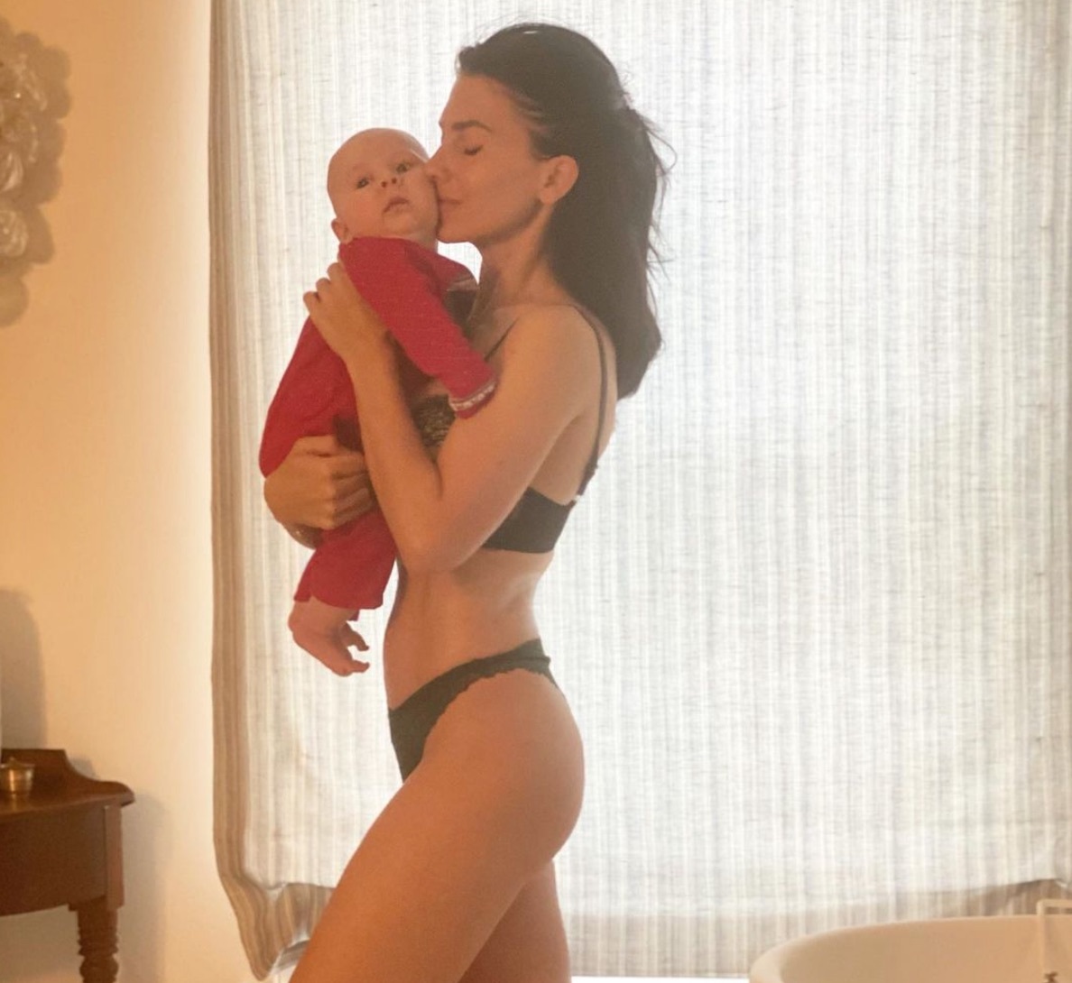 Hilaria Baldwin and baby