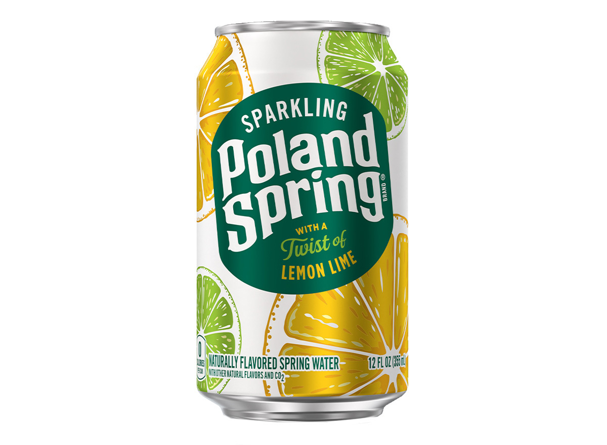 Poland spring lemon lime sparkling water