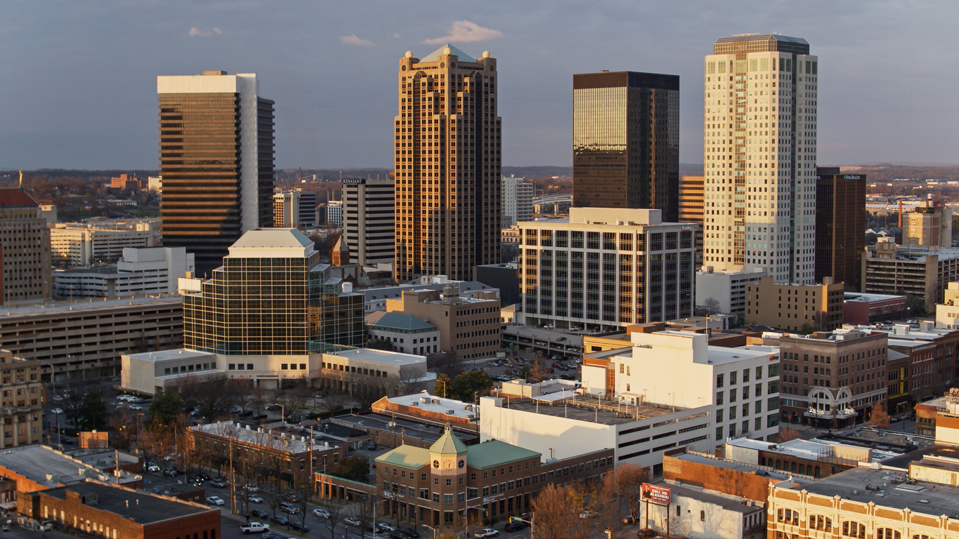 The skyline of Birmingham, Alabama