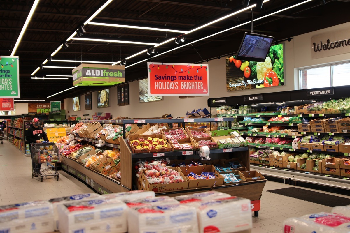 Produce Aisle at Aldi