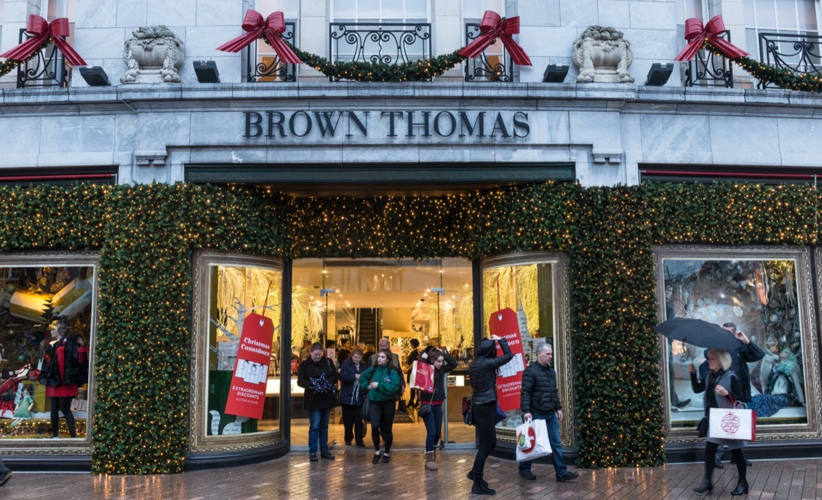 front of brown thomas store