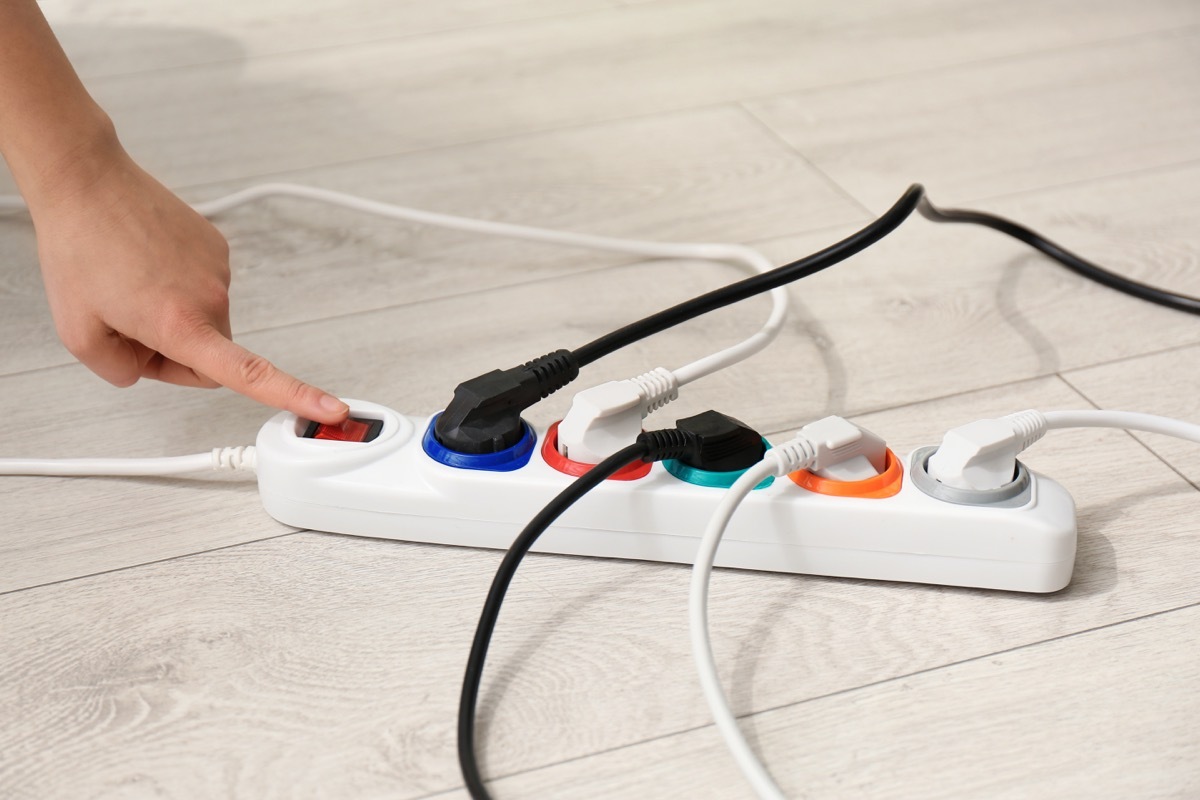 overloaded power strip