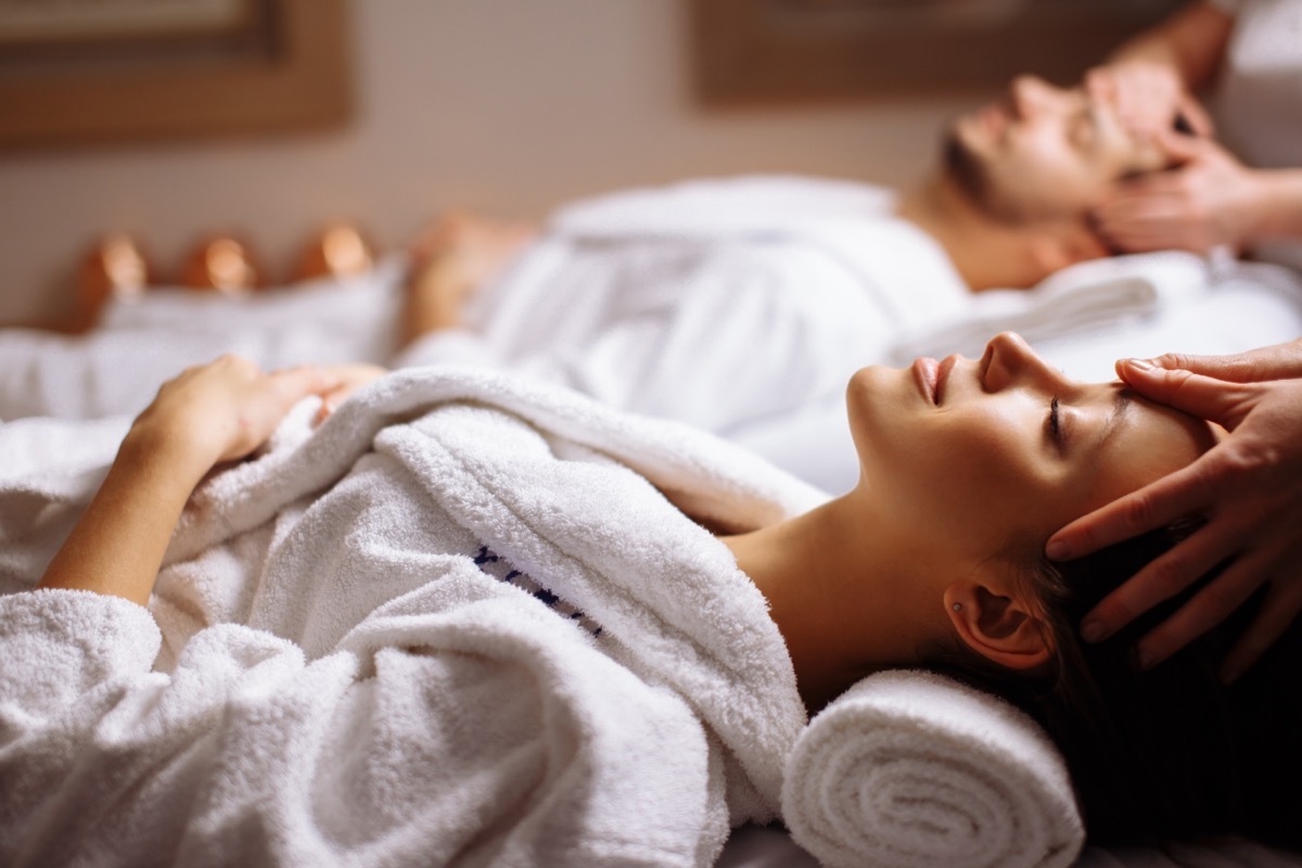 couple at a spa together