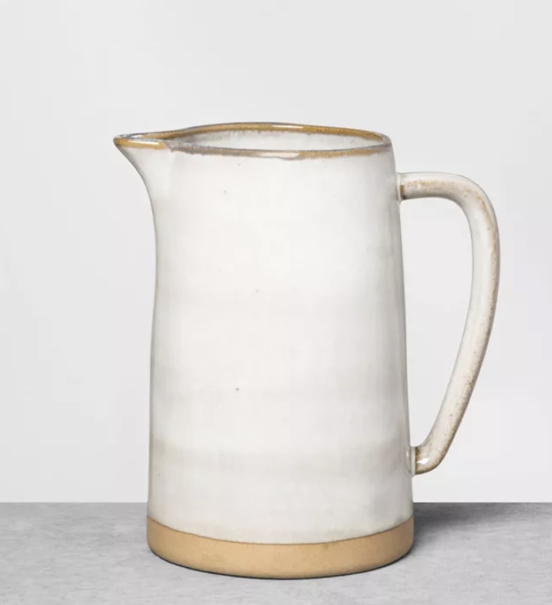 stoneware gray pitcher