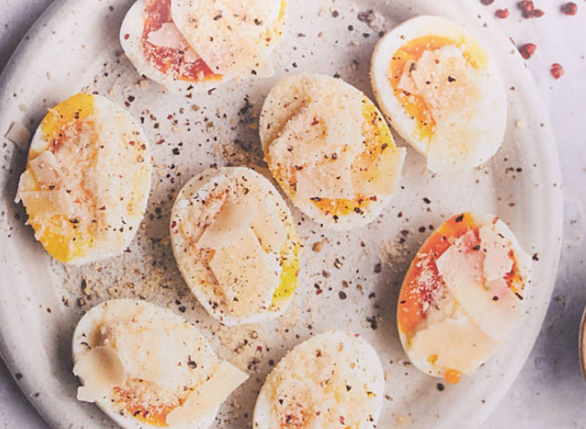 shelly worcel salad cacio e pepe eggs recipe