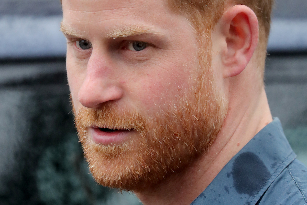 Closeup of Prince Harry, Duke of Sussex