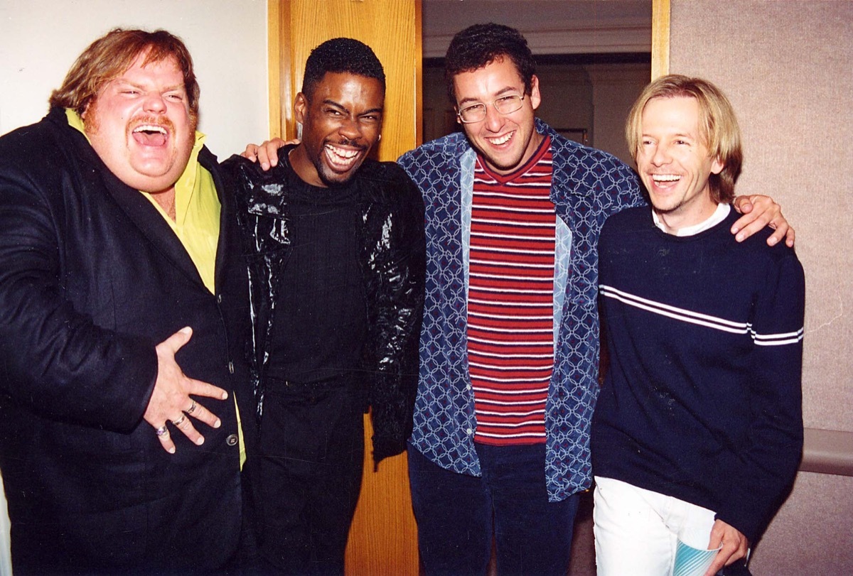 Chris Rock, Chris Farley, David Spade, Adam Sandler