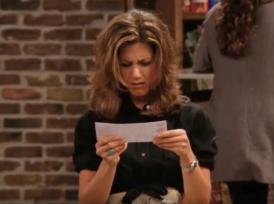 Friends Rachel's First Check Funniest Jokes From Friends