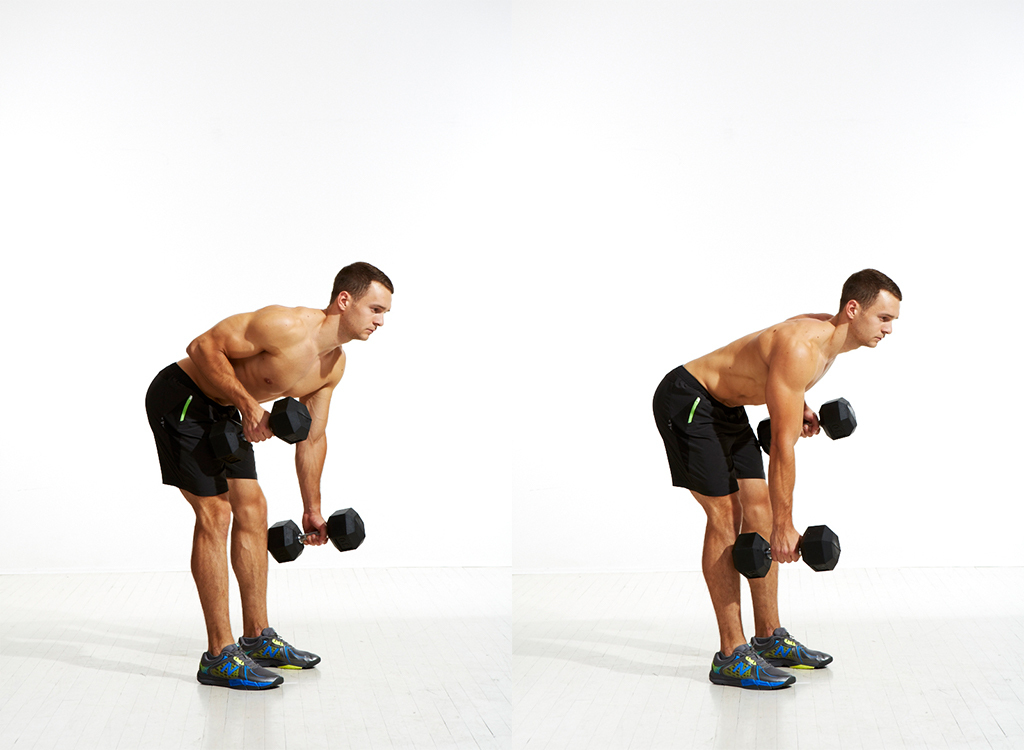 Alternating Dumbbell Row, Best Full-Body Fat-Loss Workout