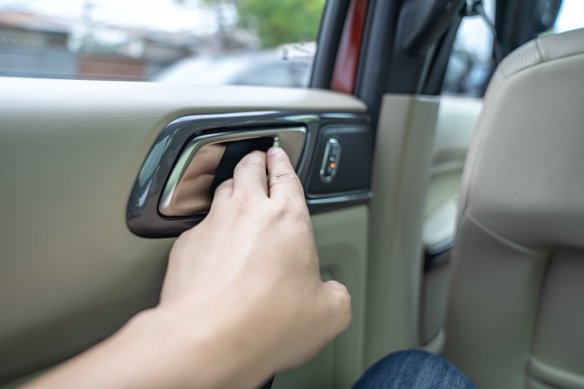 opening car door from inside