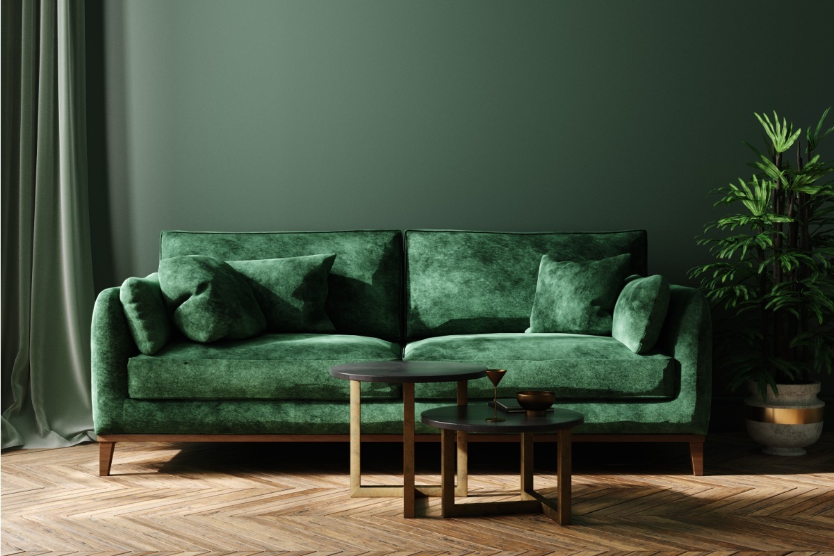 moss green living room