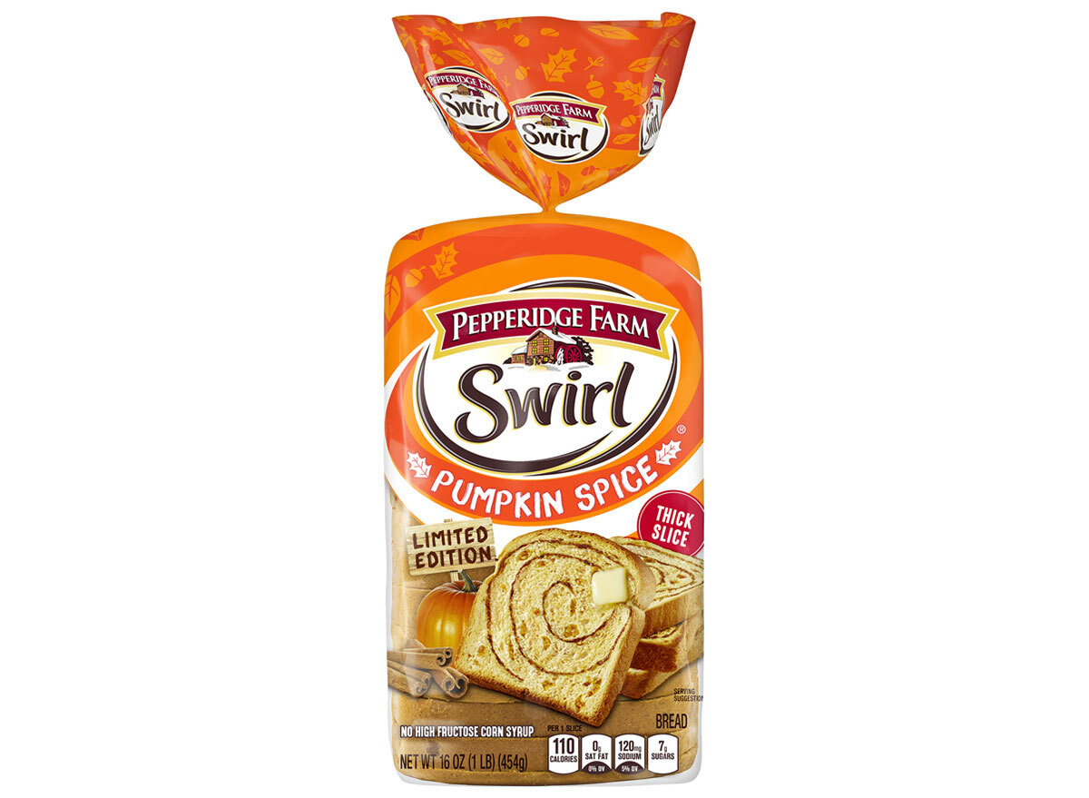 pepperidge farm pumpkin spice swirl bread