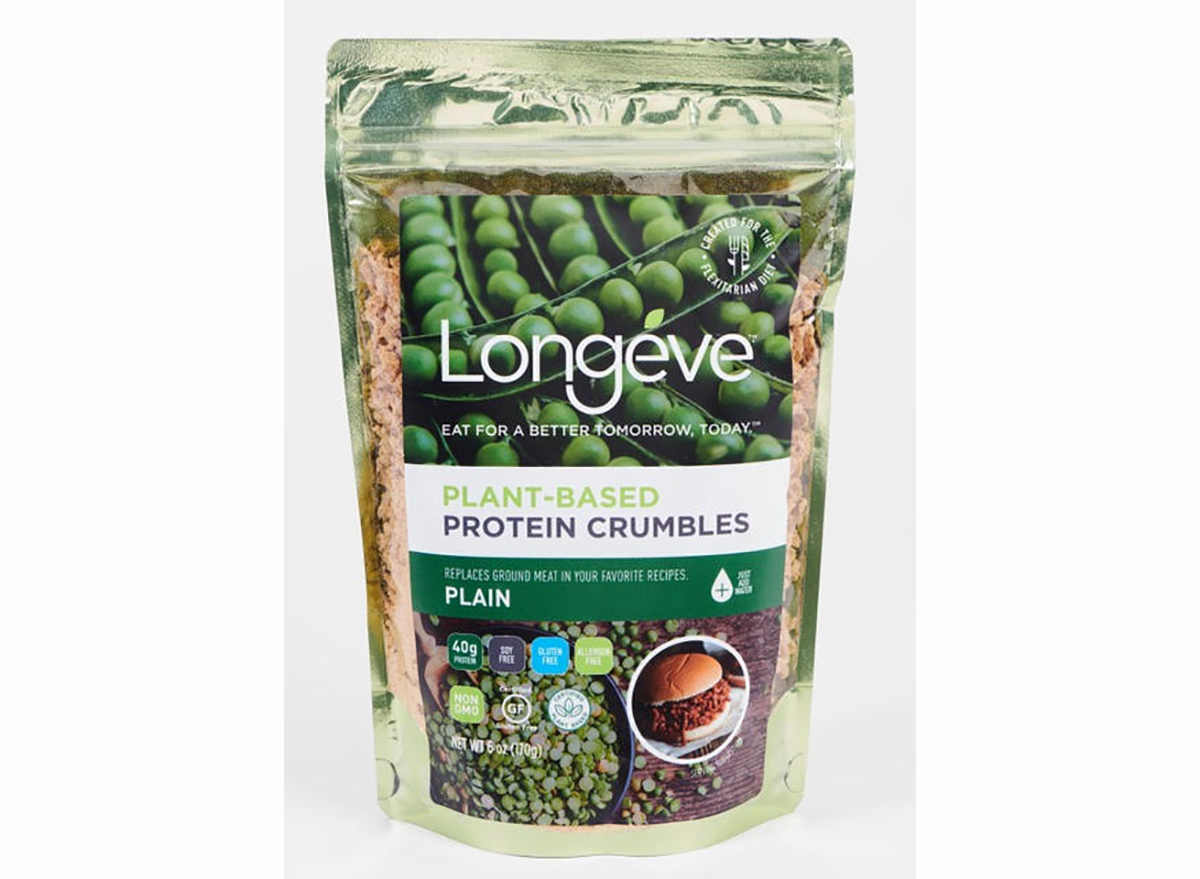 plante-based protein crumbles from longéve