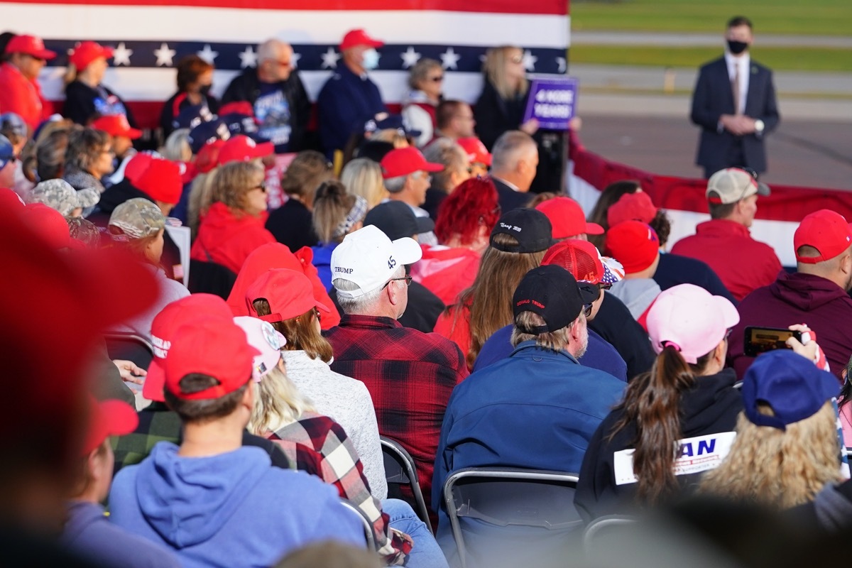 supporters of republican presidential candidate Donald Trump