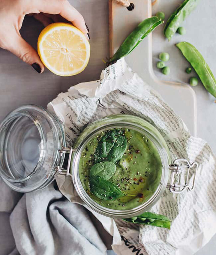 Raw summer pea and avocado soup recipe