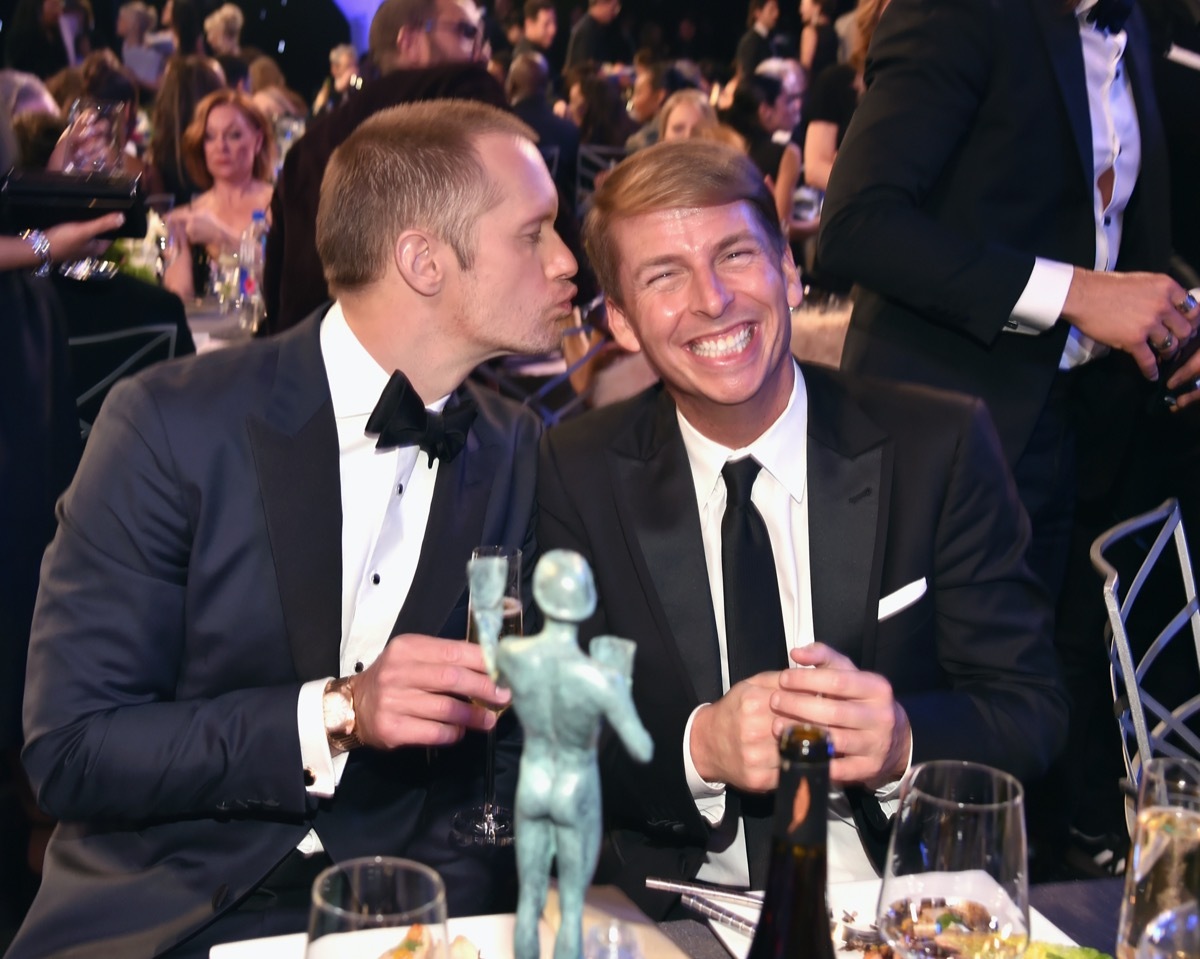 Alexander Skarsgard and Jack McBrayer in 2018