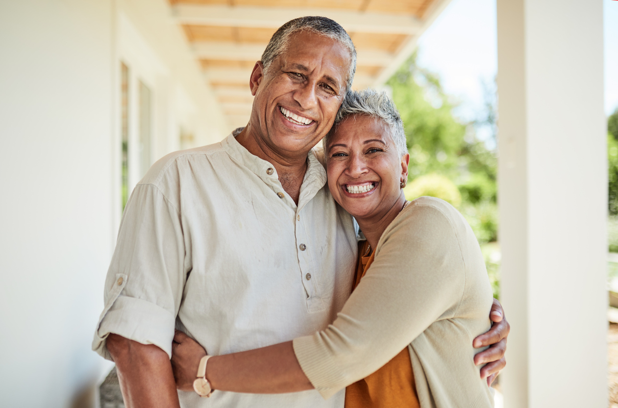 older couple laughing