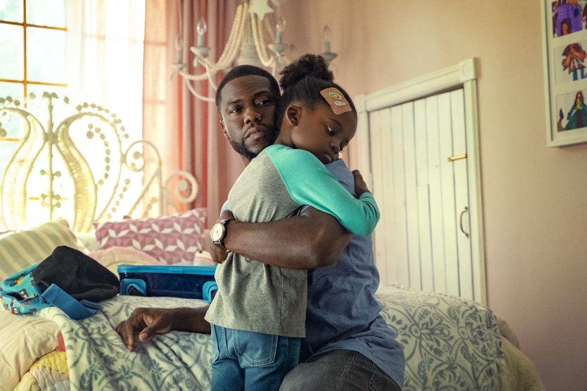 Kevin Hart and Melody Hurd in Fatherhood